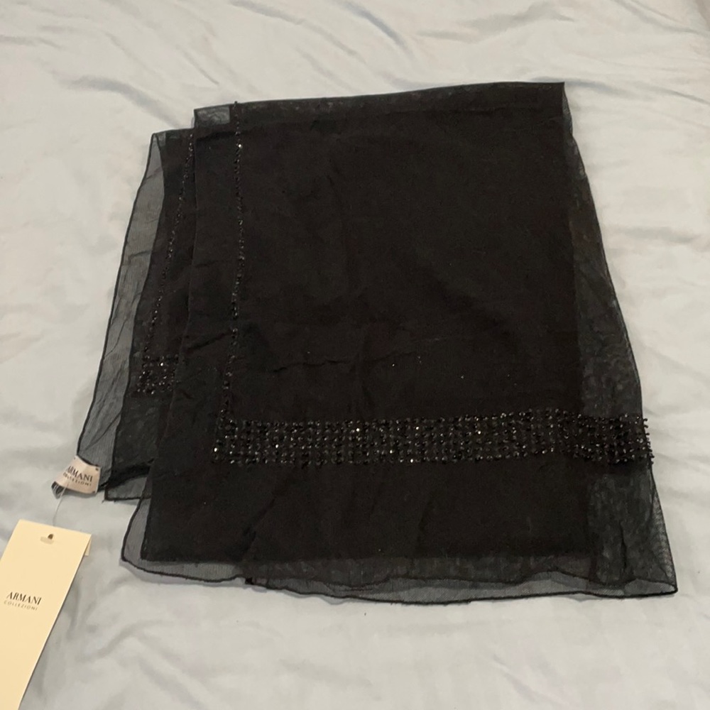 New Black net scarf